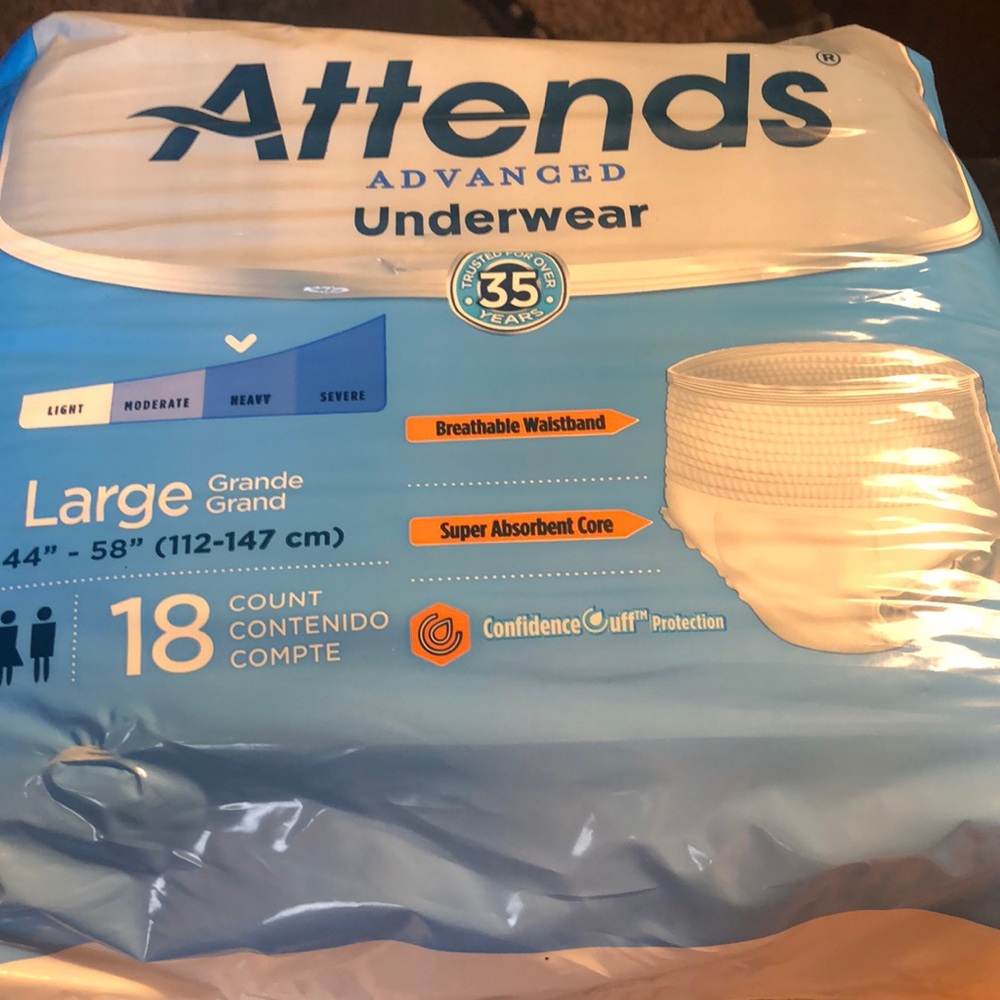 Adult diapers large size